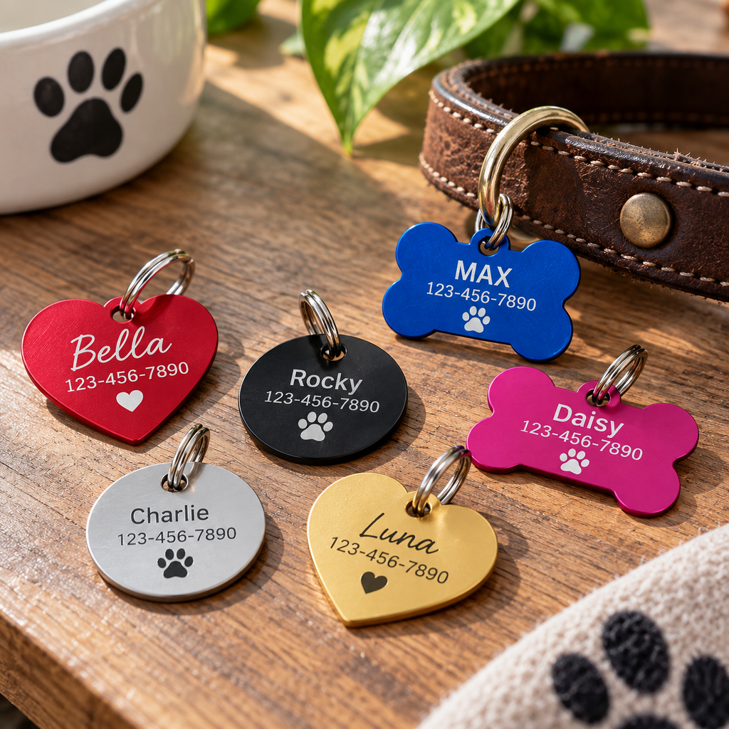 🐾 CUSTOM ENGRAVED PET TAG